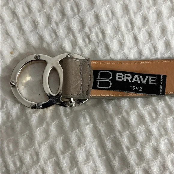 Brave Leather Otir Double Circle Buckle Belt - Picture 10 of 13